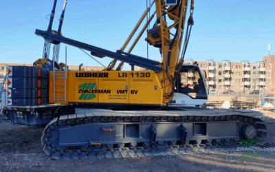 Liebherr LR 1130 inzet Apeldoorn – Prefab Betonplaatsing