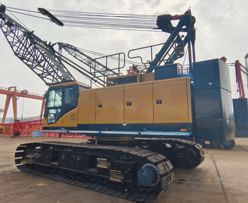 SANY SCE 600A rupskraan uit 2022 in actie op een bouwlocatie