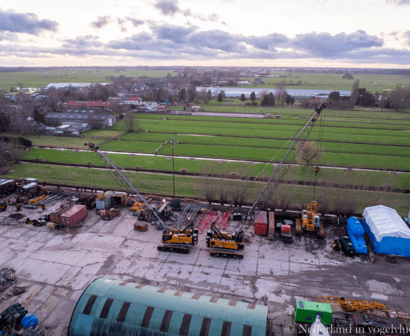 SANY SCE 600A rupskraan uit 2022 in actie op een bouwlocatie
